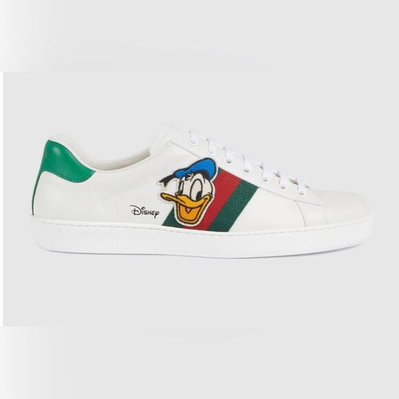 Brand new with box Gucci X Disney  womens Ace Donald Duck Sneakers size 9.5 - Picture 1 of 1